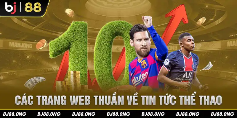 Các trang web thuần về tin tức thể thao